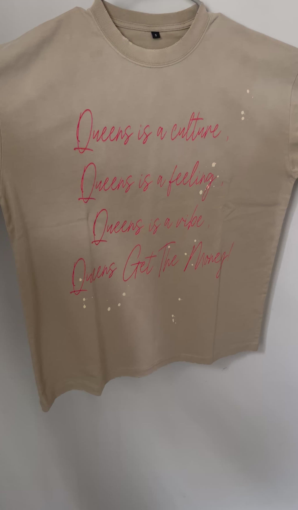 Queens Get The Money Classic Script Tee